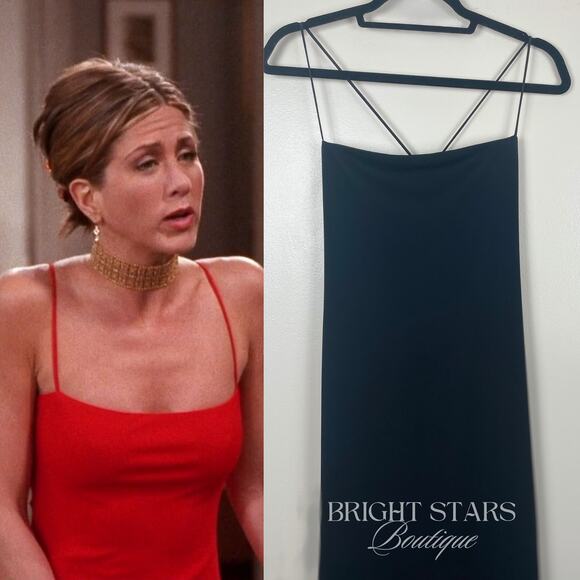 Rare Vintage Black Dress Alt ASO Rachel Green Friends Womens Maxi Gown Event - Picture 4 of 6